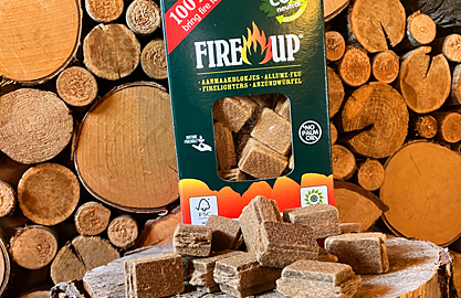 Milieuvriendelijke aanmaakblokjes te koop